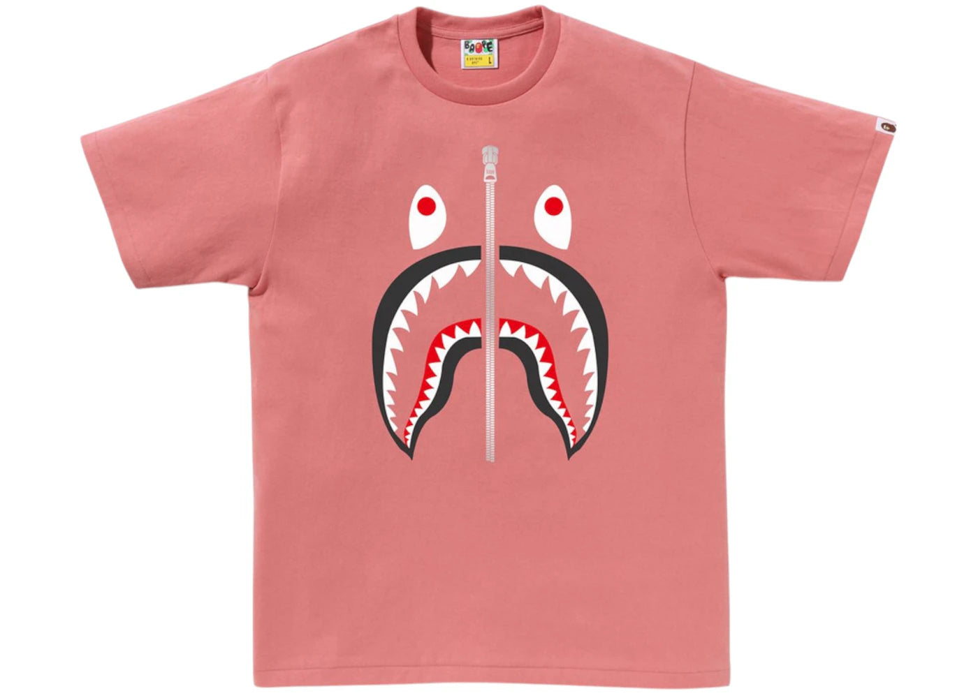 BAPE A Bathing Ape Shark Tee Pink