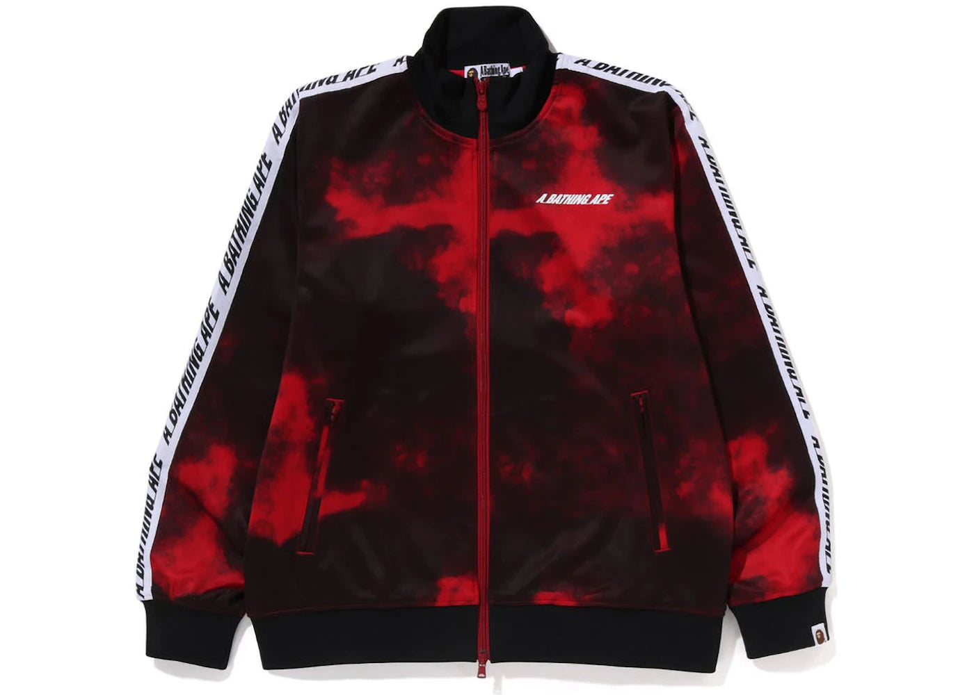 BAPE A Bathing Ape Tie Dye Track Jacket Red