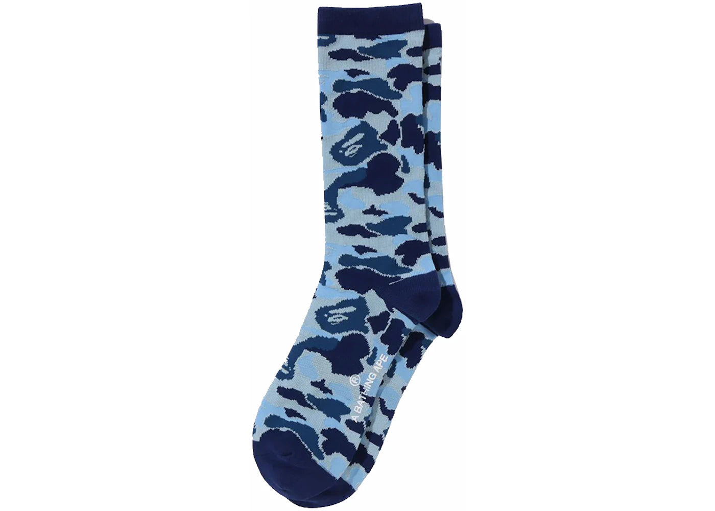 BAPE ABC Camo Jacquard Socks Blue