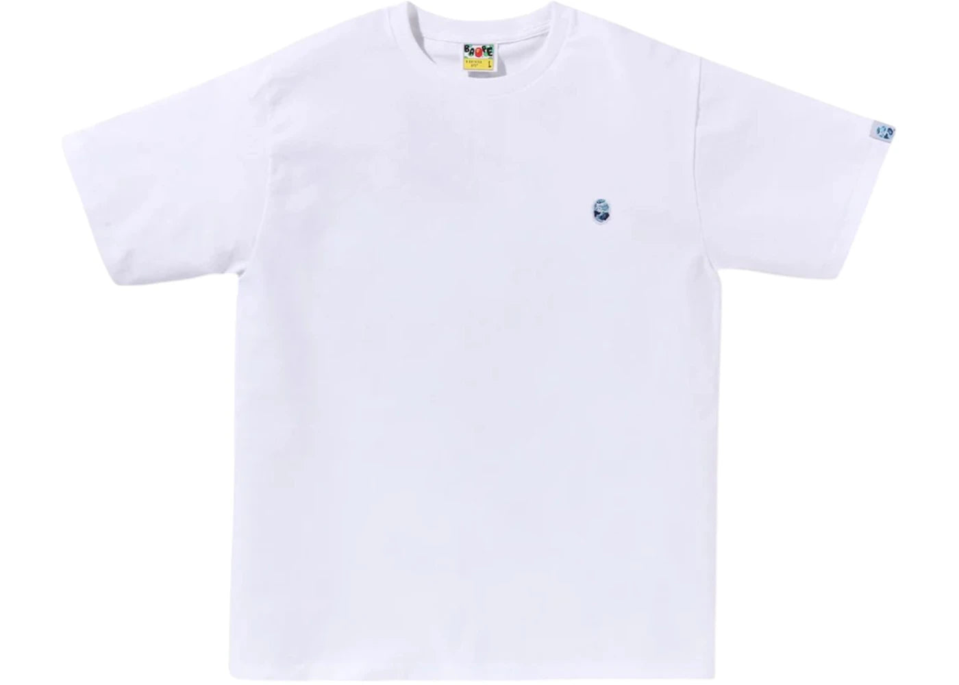 BAPE ABC Camo One Point Tee White/Blue