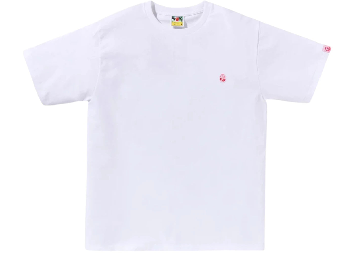 BAPE ABC Camo One Point Tee White/Pink