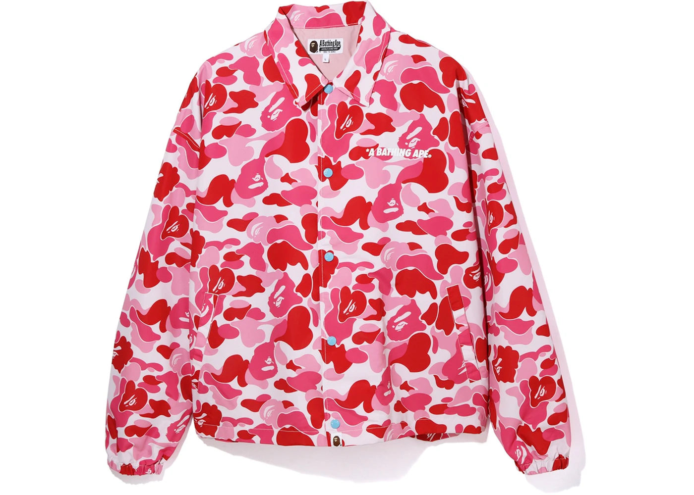 BAPE ABC Camo Relaxed Coach Jacket Pink
