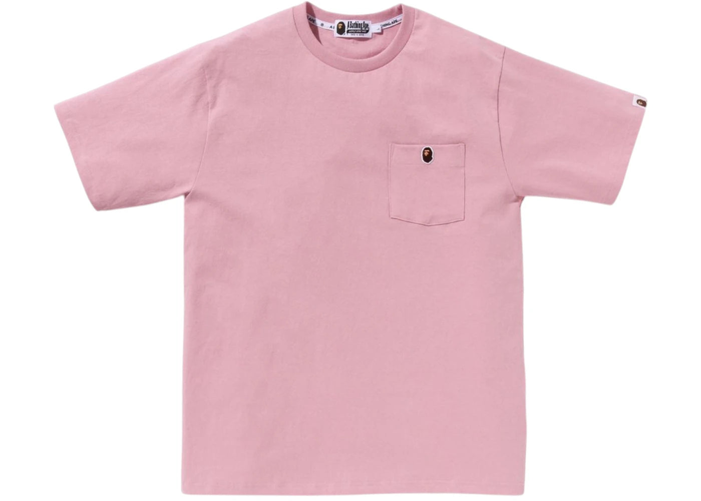 BAPE Ape Head One Point Pocket Tee Pink