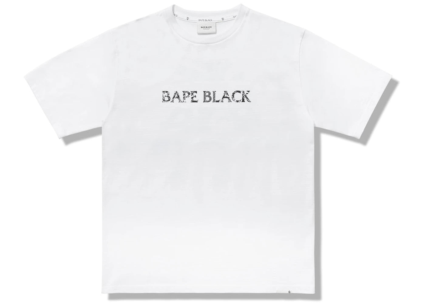 BAPE BLACK Basic Logo Tee White