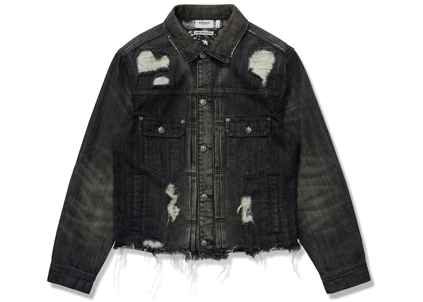 BAPE BLACK Denim Jacket Black