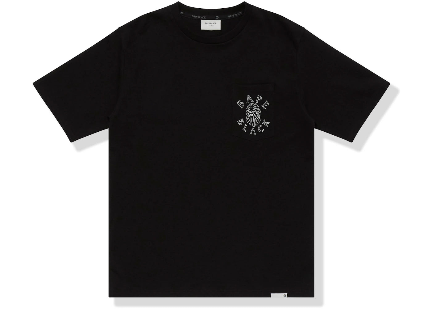 BAPE BLACK Logo Pocket Tee Black