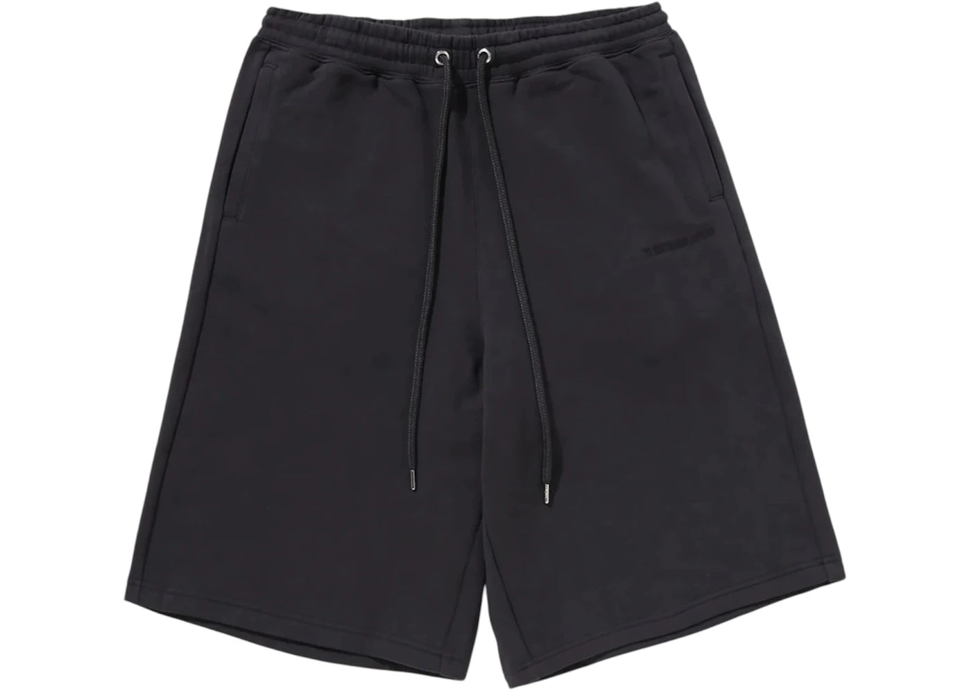 BAPE Bathing Ape Logo Knee Length Relaxed Fit Sweat Shorts Charcoal