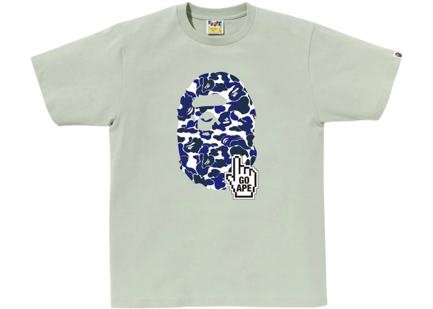 BAPE Camo Go Ape Pointer Big Ape Head Tee Green