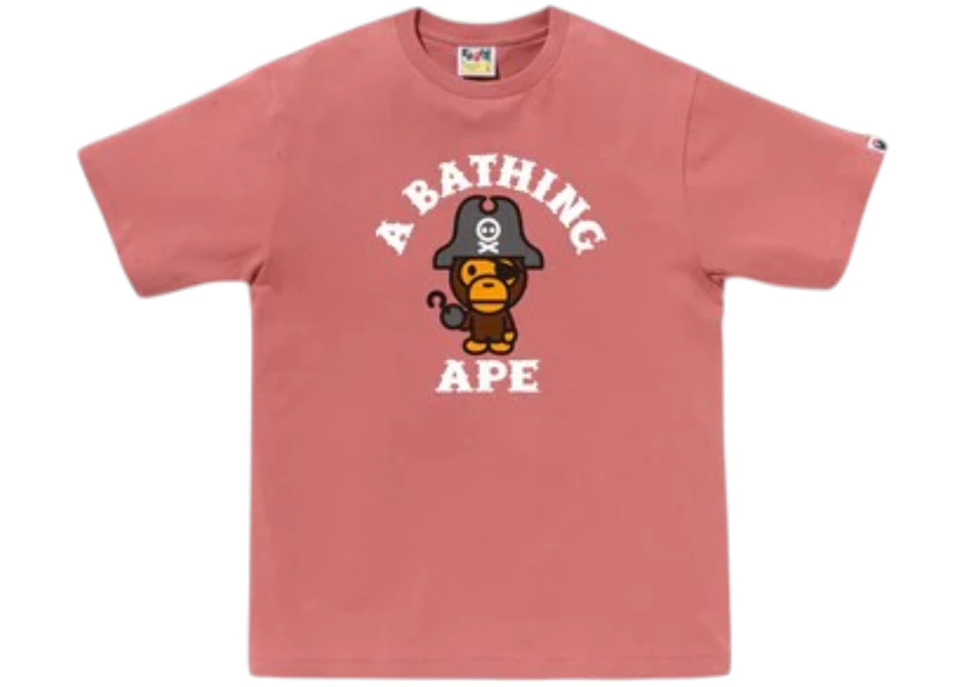 BAPE Captain Milo Pirate Tee Pink