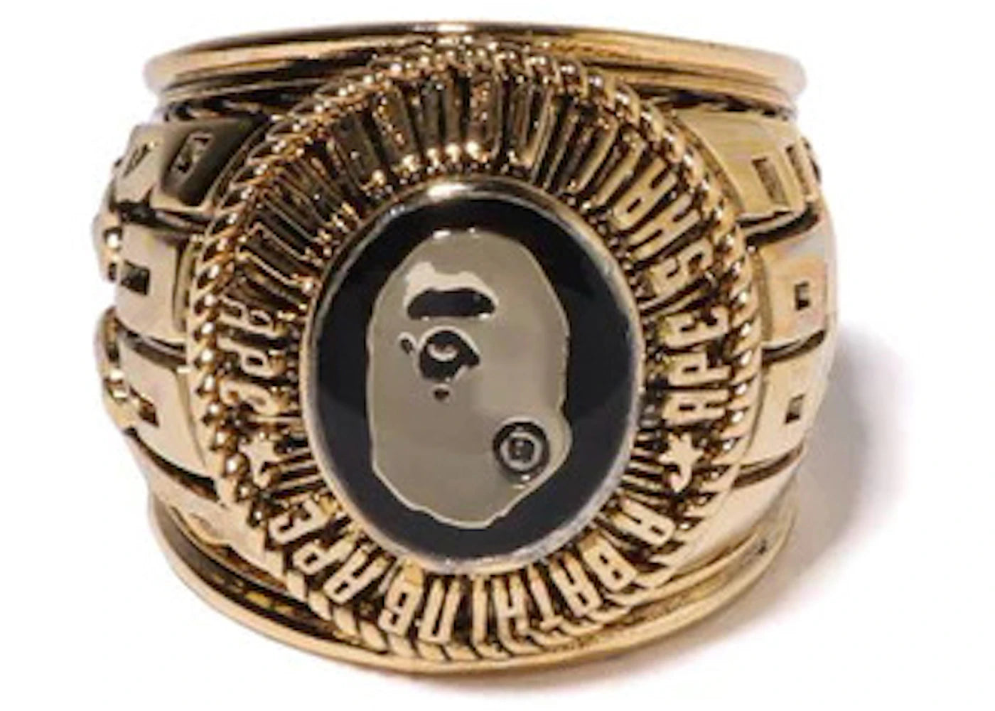 BAPE College Ring Gold