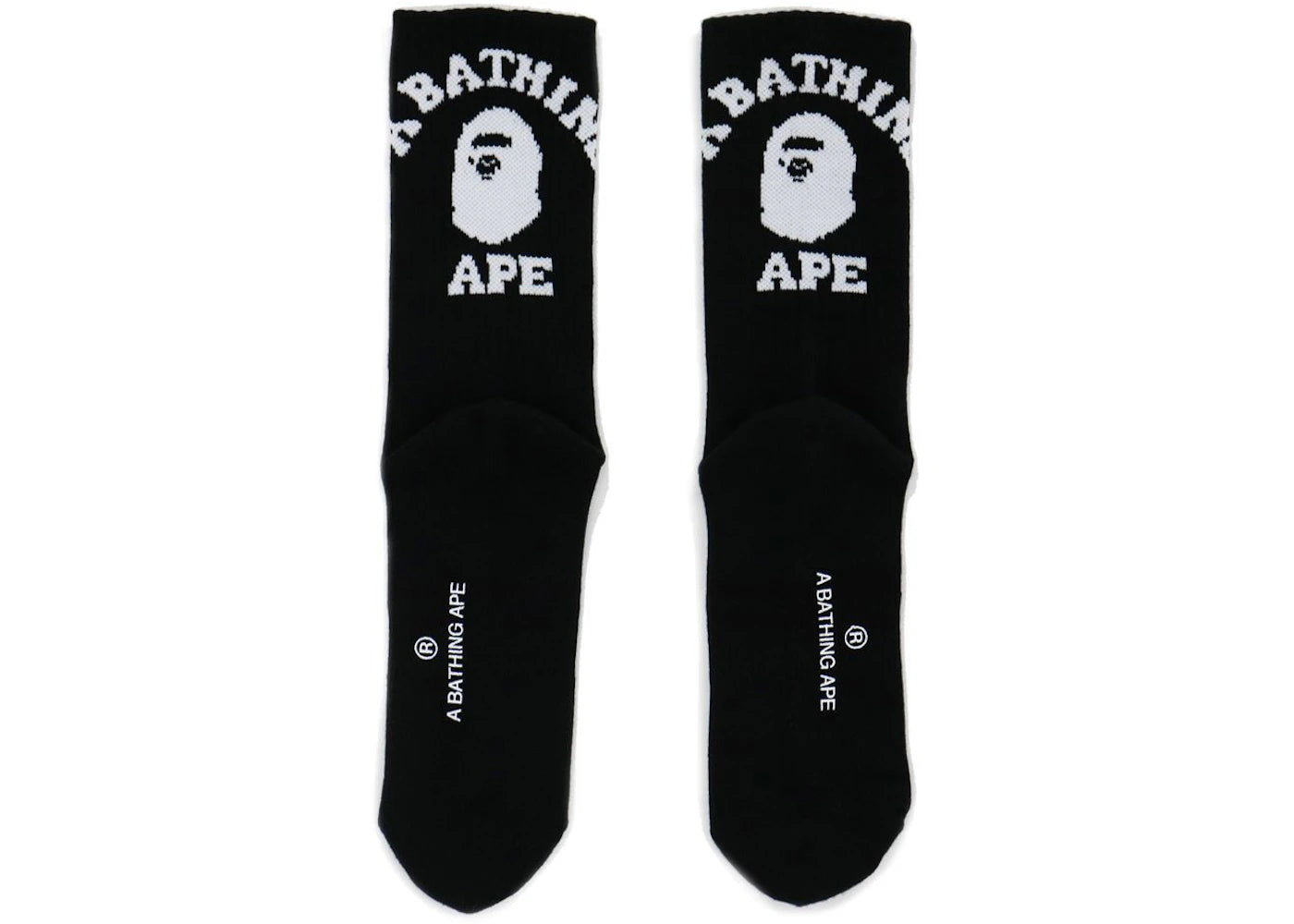 BAPE College Socks (FW21) Black
