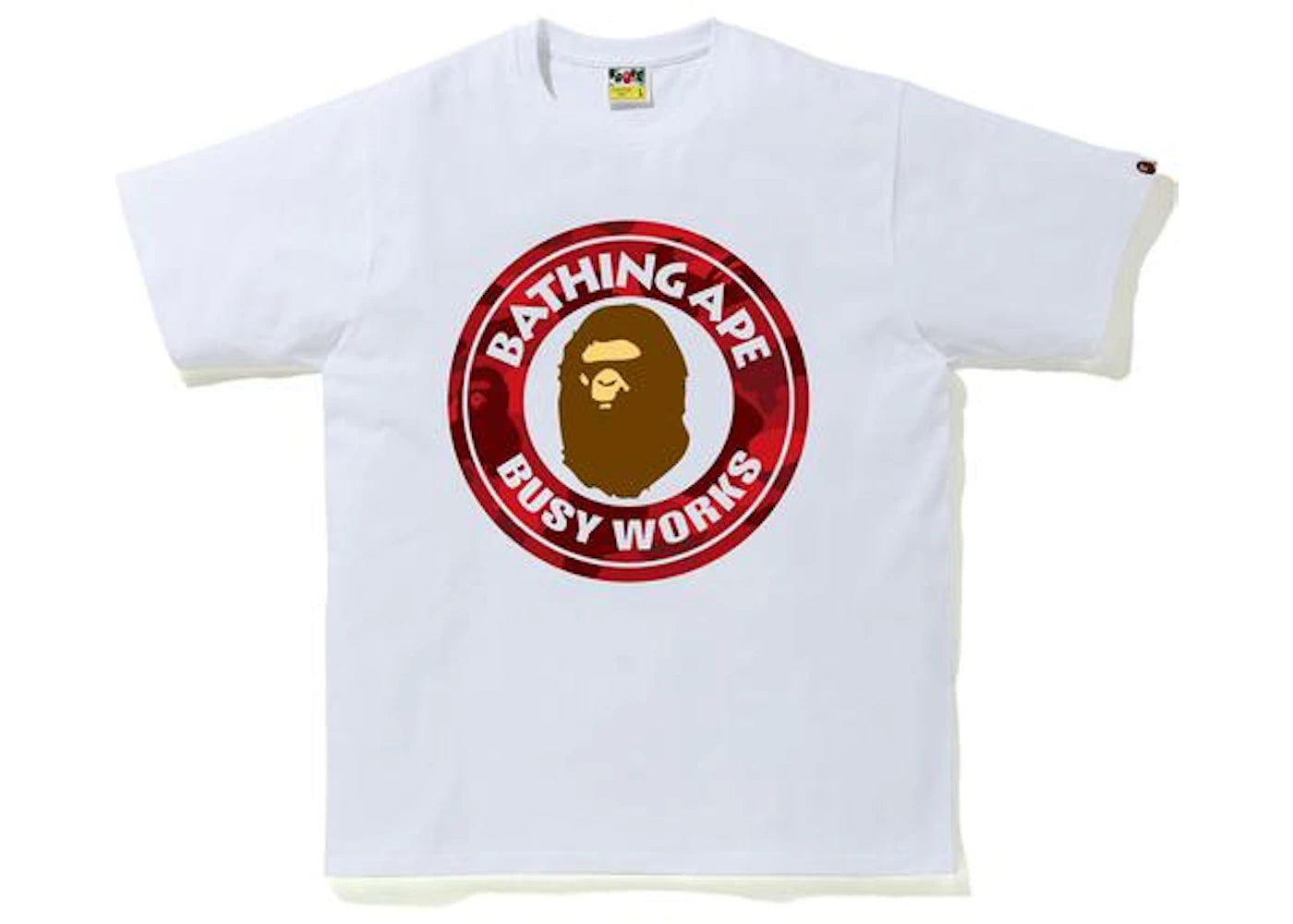 BAPE Color Camo Busy Works T-Shirt (SS20) White/Red