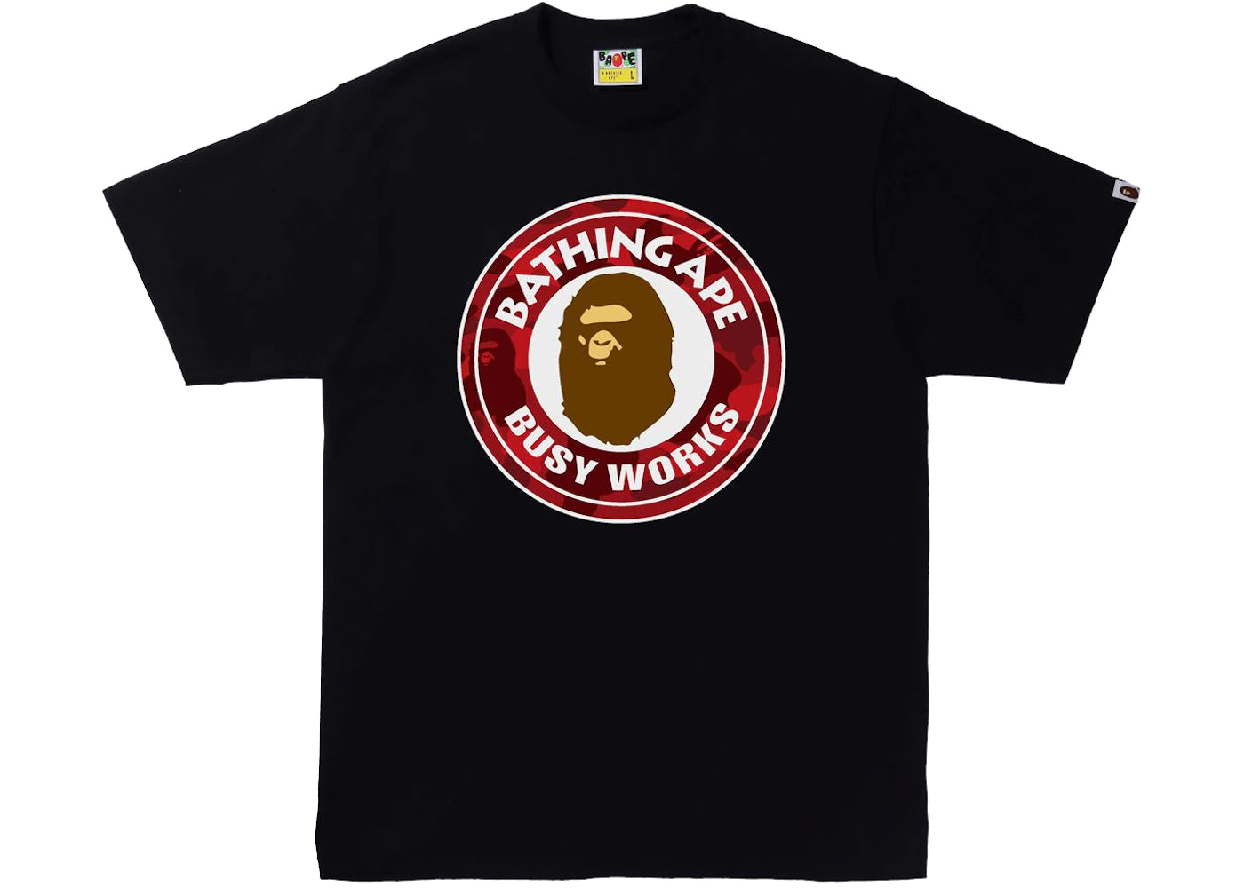 BAPE Color Camo Busy Works Tee (SS22) Black/Red