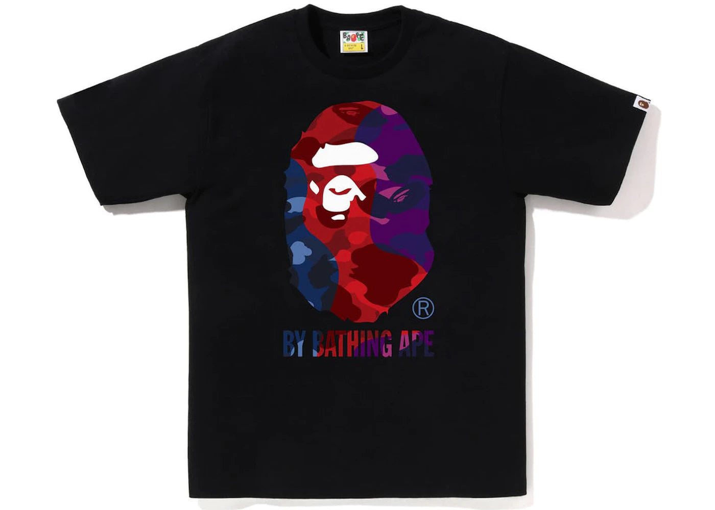 BAPE Color Camo Crazy By Bathing Ape Tee Black