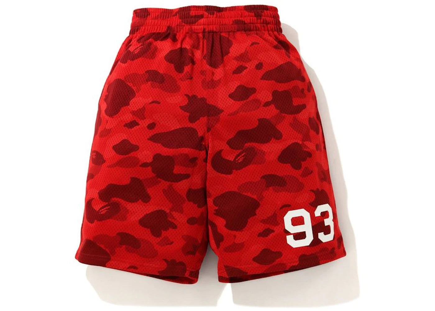 BAPE Color Camo Mesh Basketball Shorts (FW20) Red