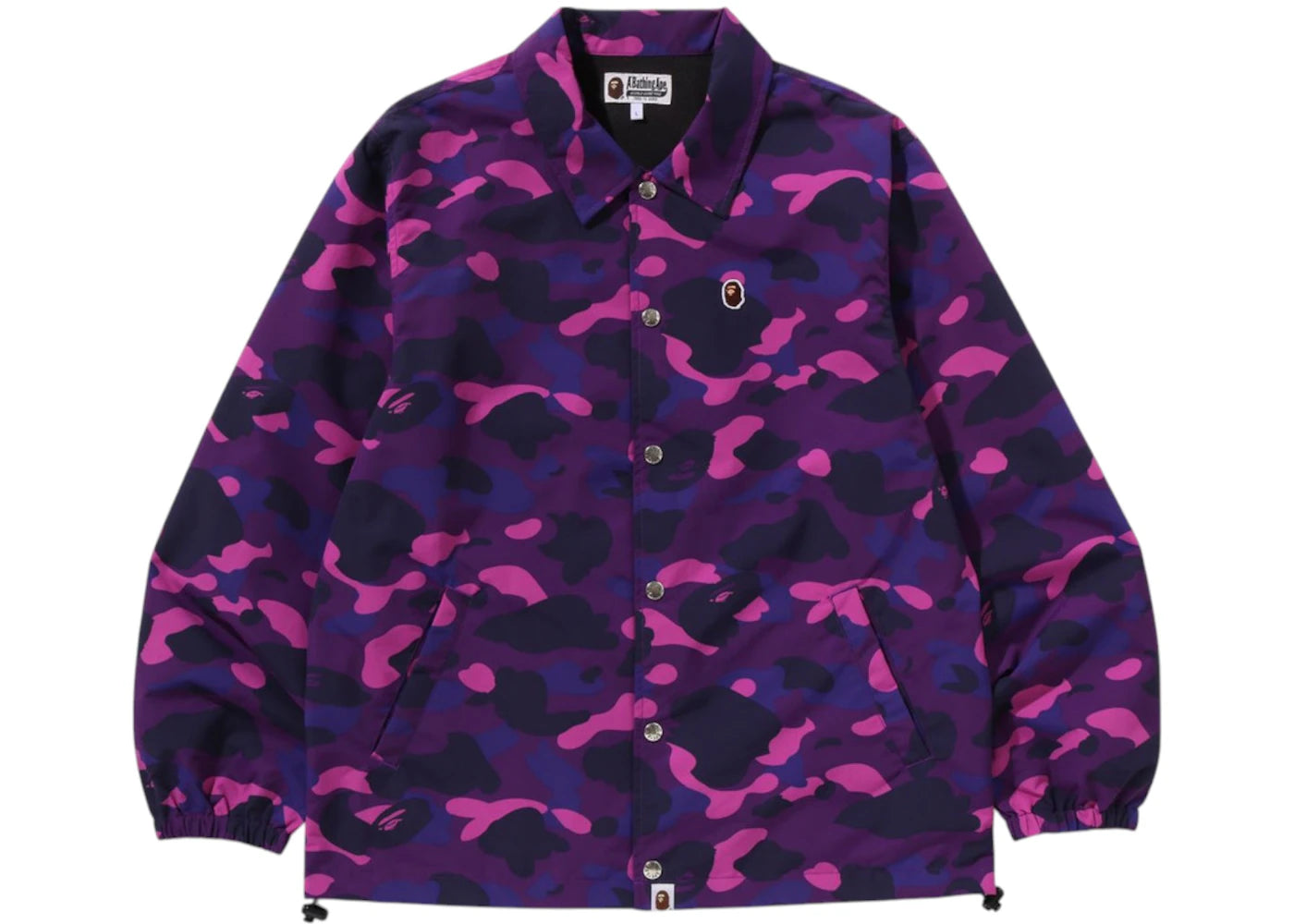 BAPE Color Camo One Point Coach Jacket Purple