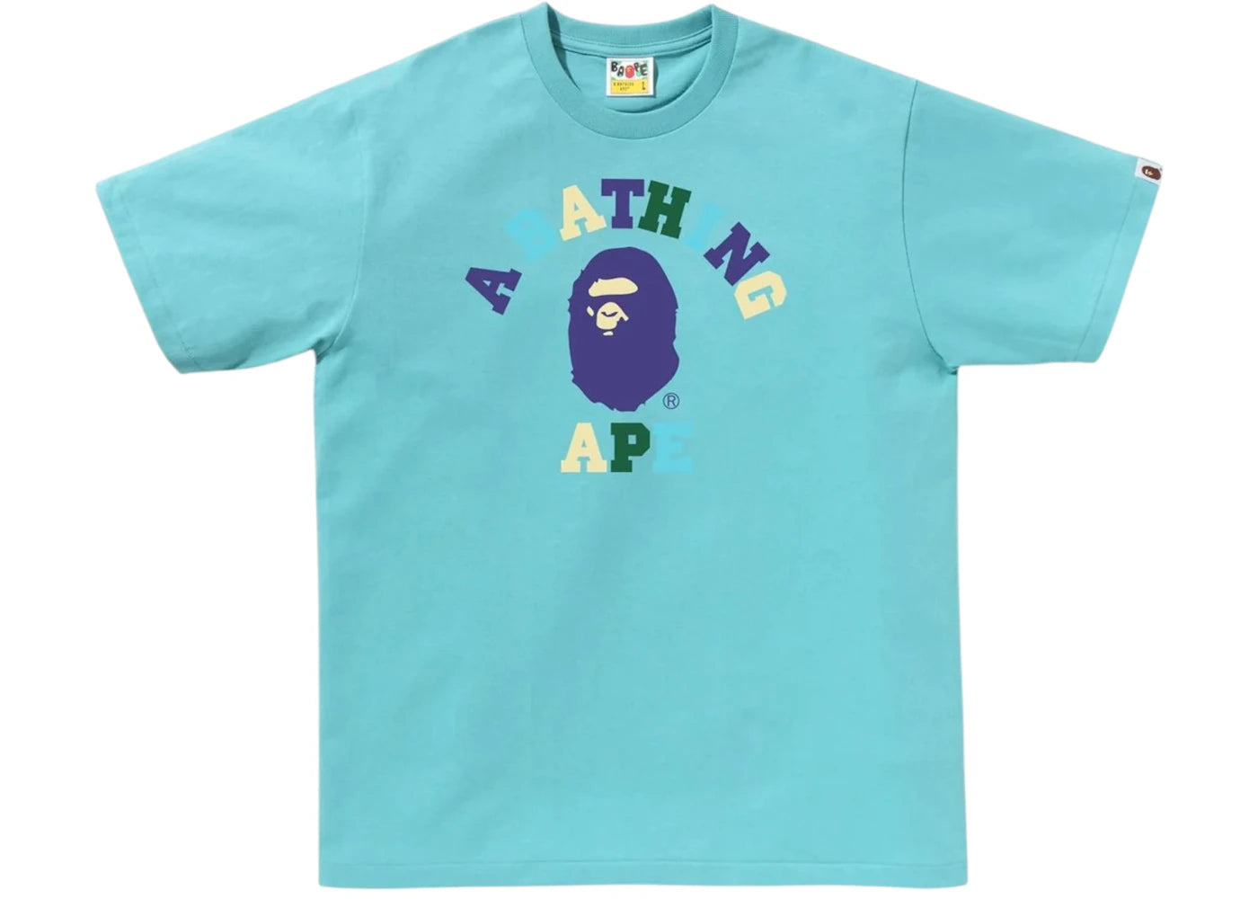 BAPE Colors College Tee Tee Blue