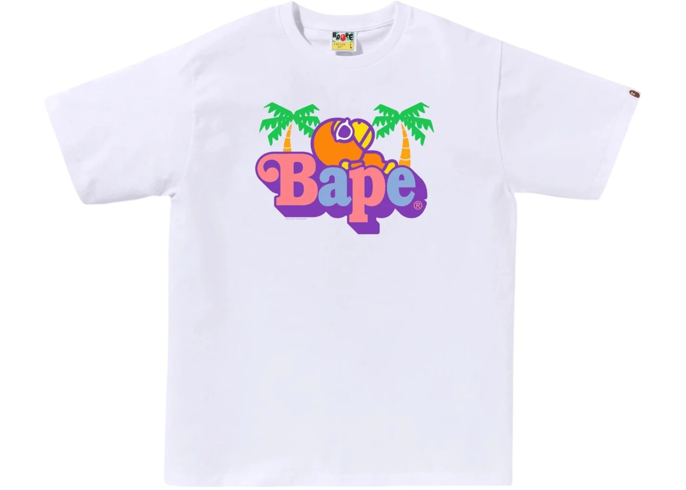 BAPE Colors Milo On Bape Summer Tee White