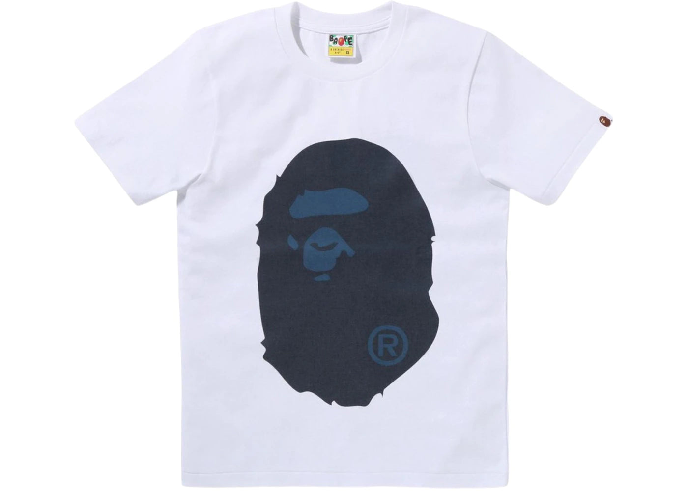 BAPE Denim Big Ape Head Tee White