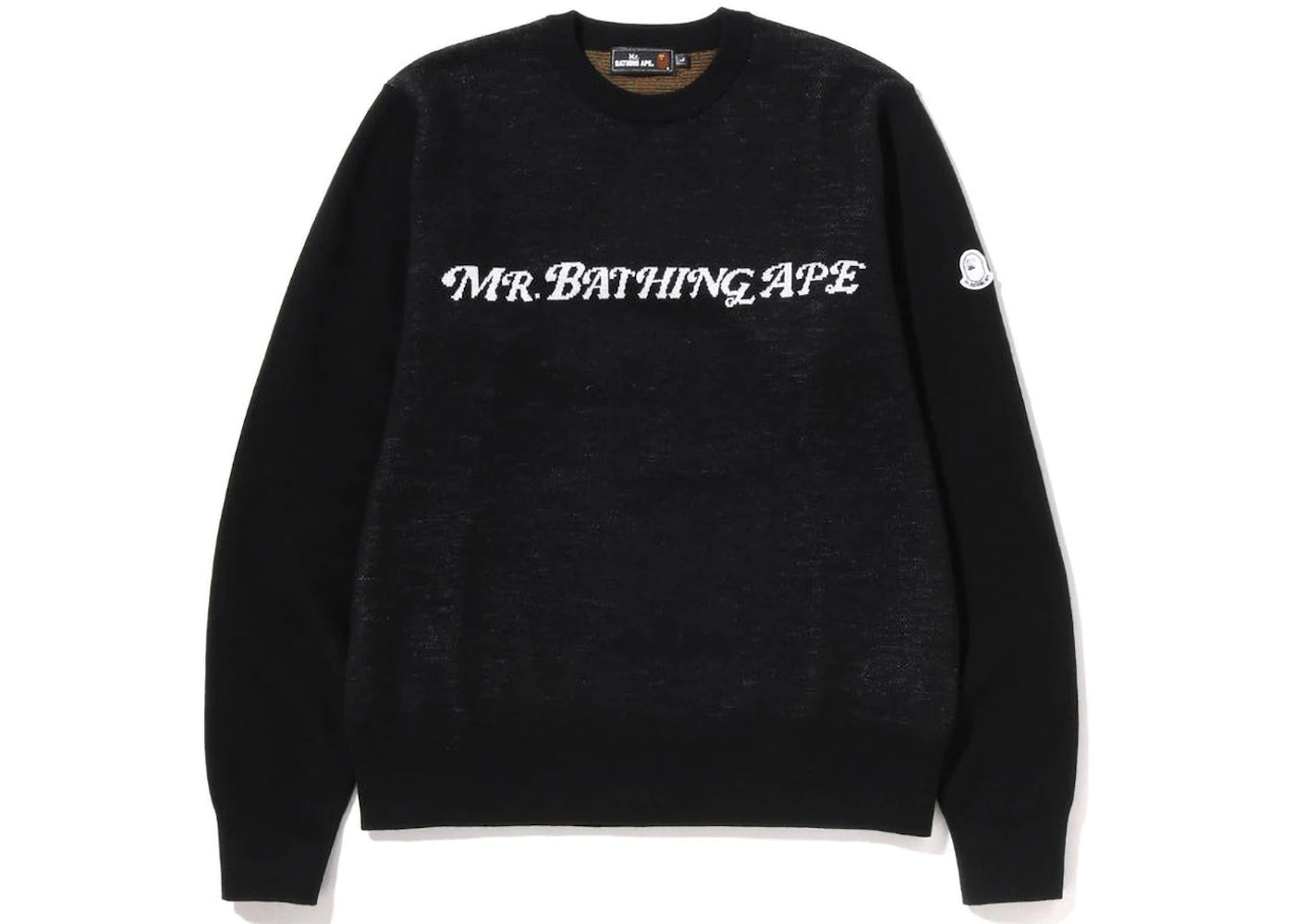 BAPE Golf Mr.Bathing Ape Crewneck Knit Black
