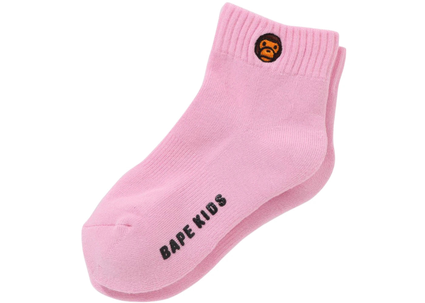 BAPE Kids Baby Milo One Point Socks Pink