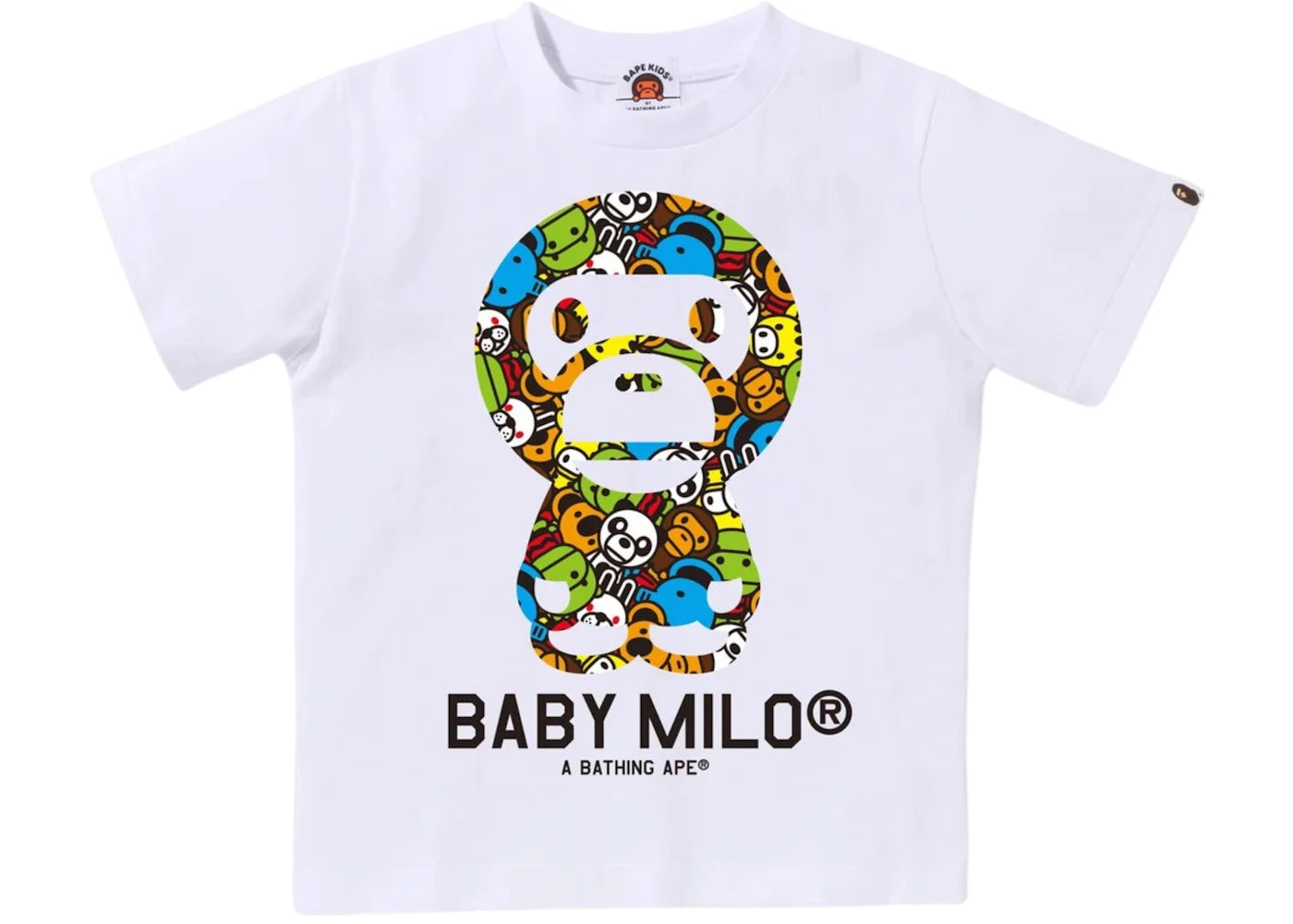 BAPE Kids Milo All Friends Baby Milo Tee White