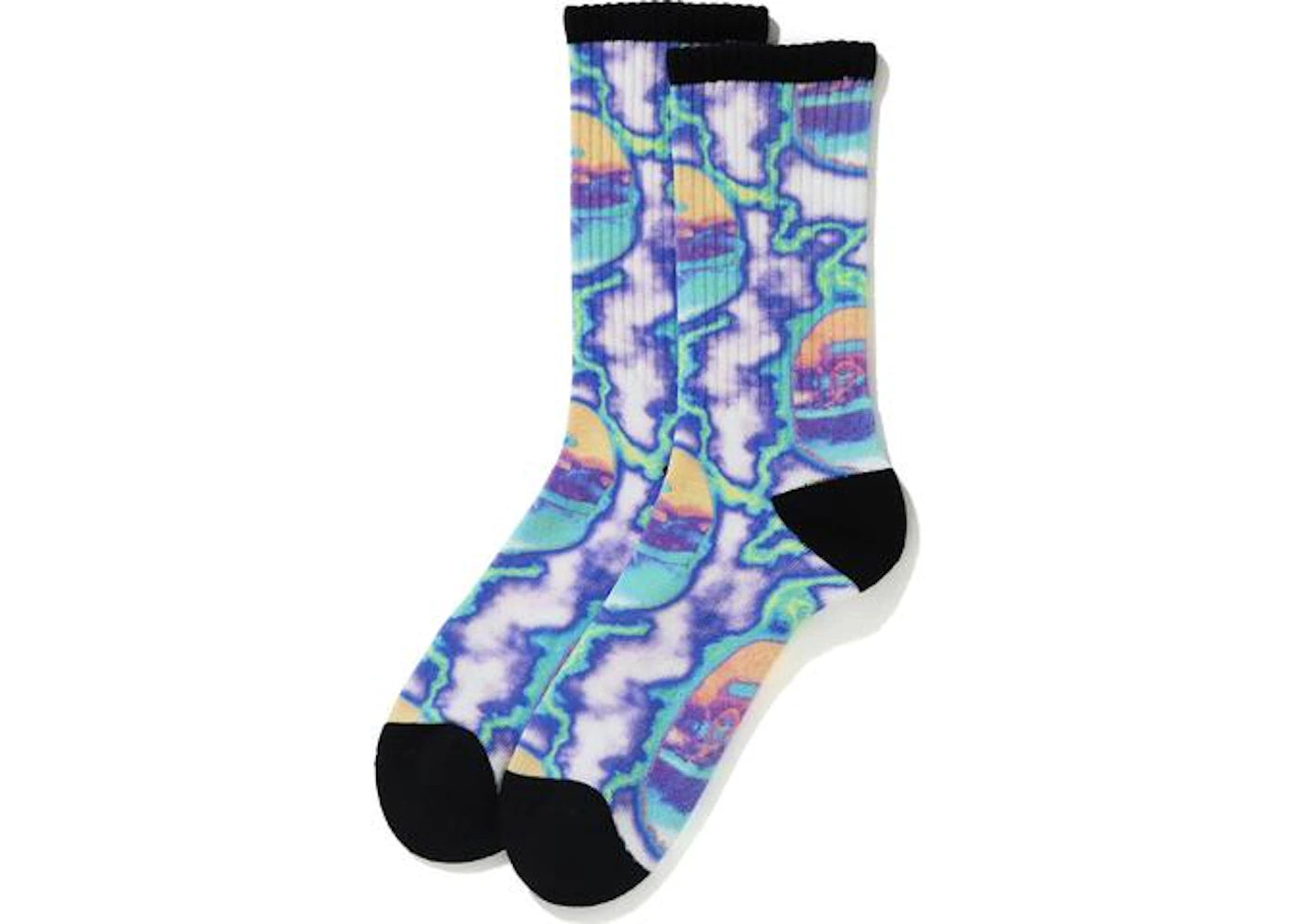 BAPE Lightning Socks Blue