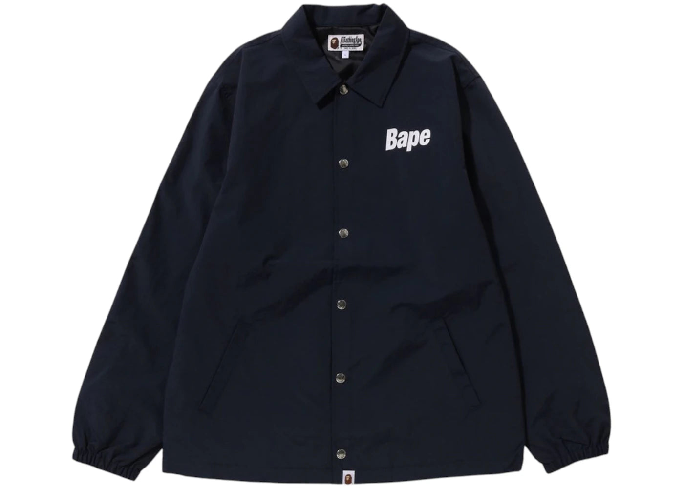 BAPE Logo Coach Jacket Navy
