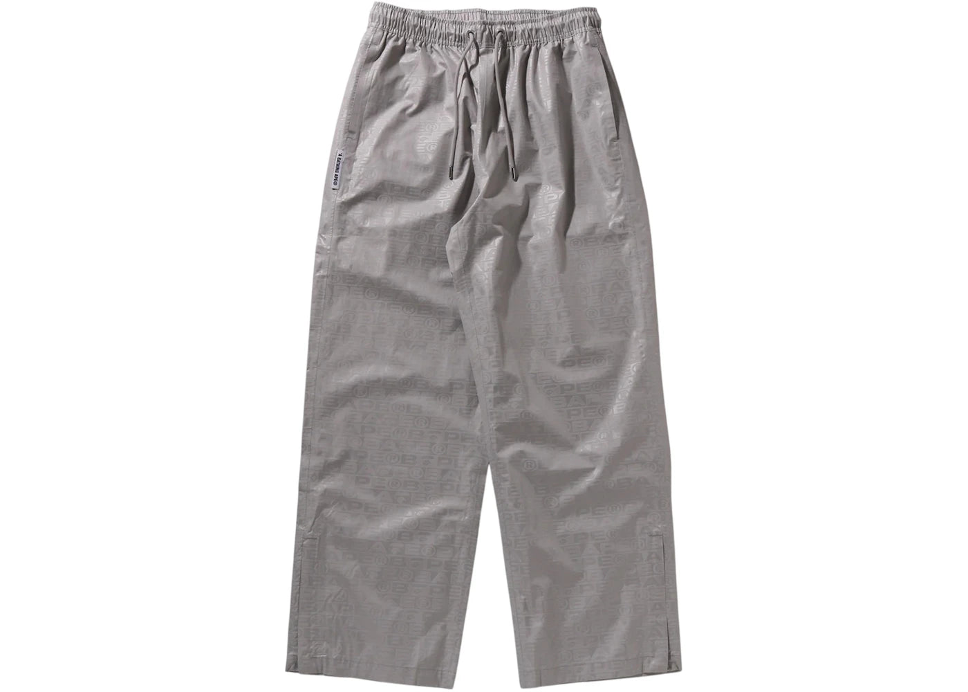 BAPE Lux Sport Pattern Relaxed Fit Track Pants Gray