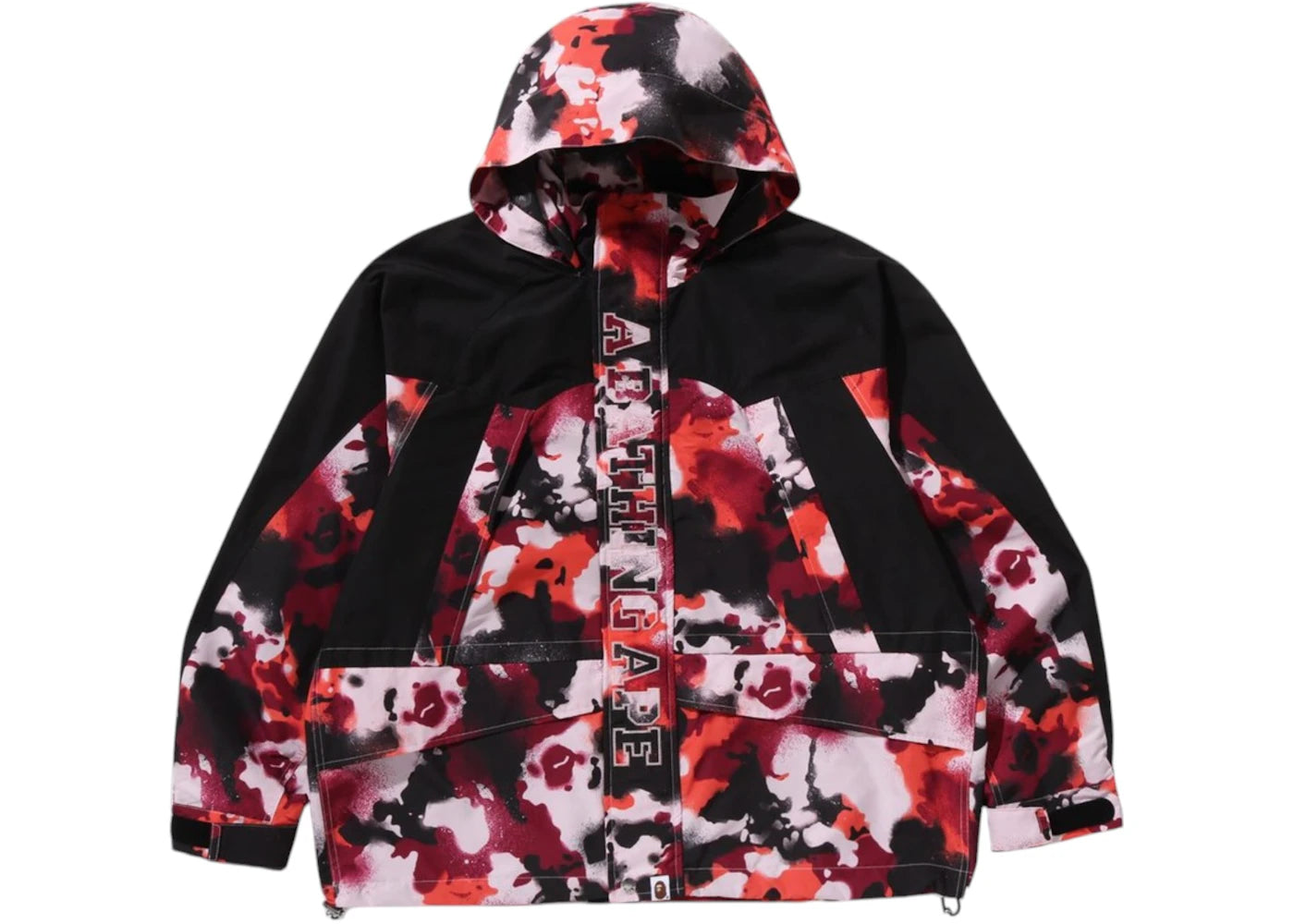 BAPE Map Camo Snowboard Jacket Jacket Red