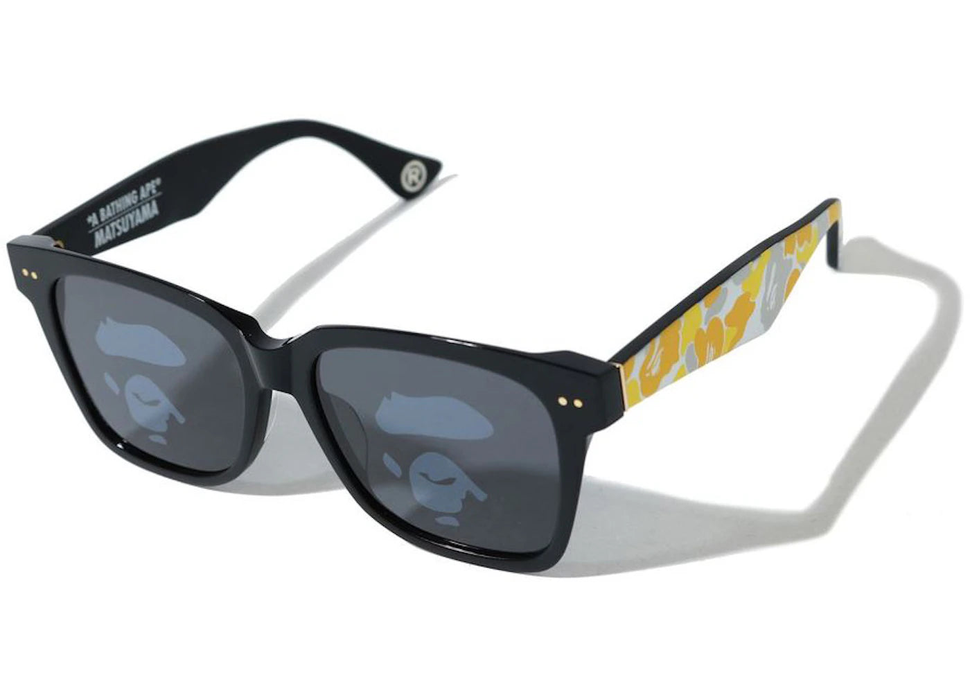 BAPE Matsuyama Sunglasses Black/Yellow
