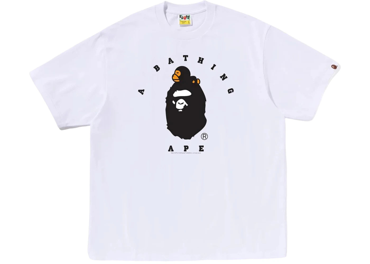 BAPE Milo College Relaxed Fit II Tee White