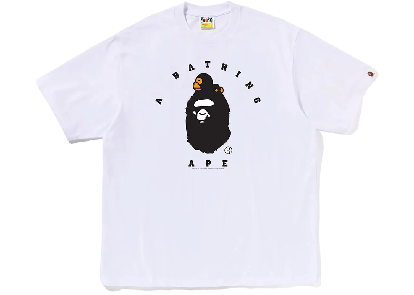 BAPE Milo College Relaxed Fit Tee White