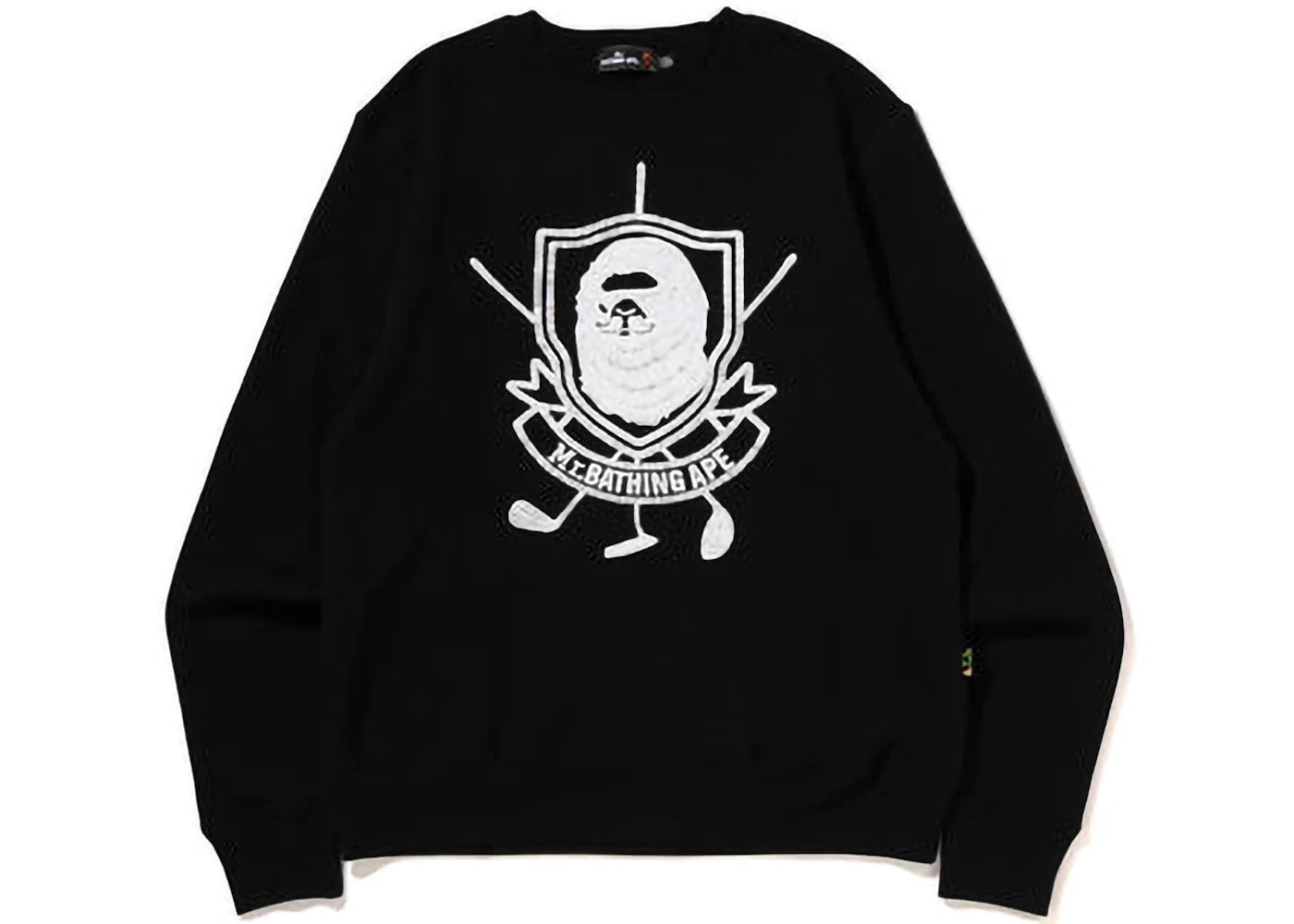 BAPE Mr. Bathing Ape Golf Crewneck Black