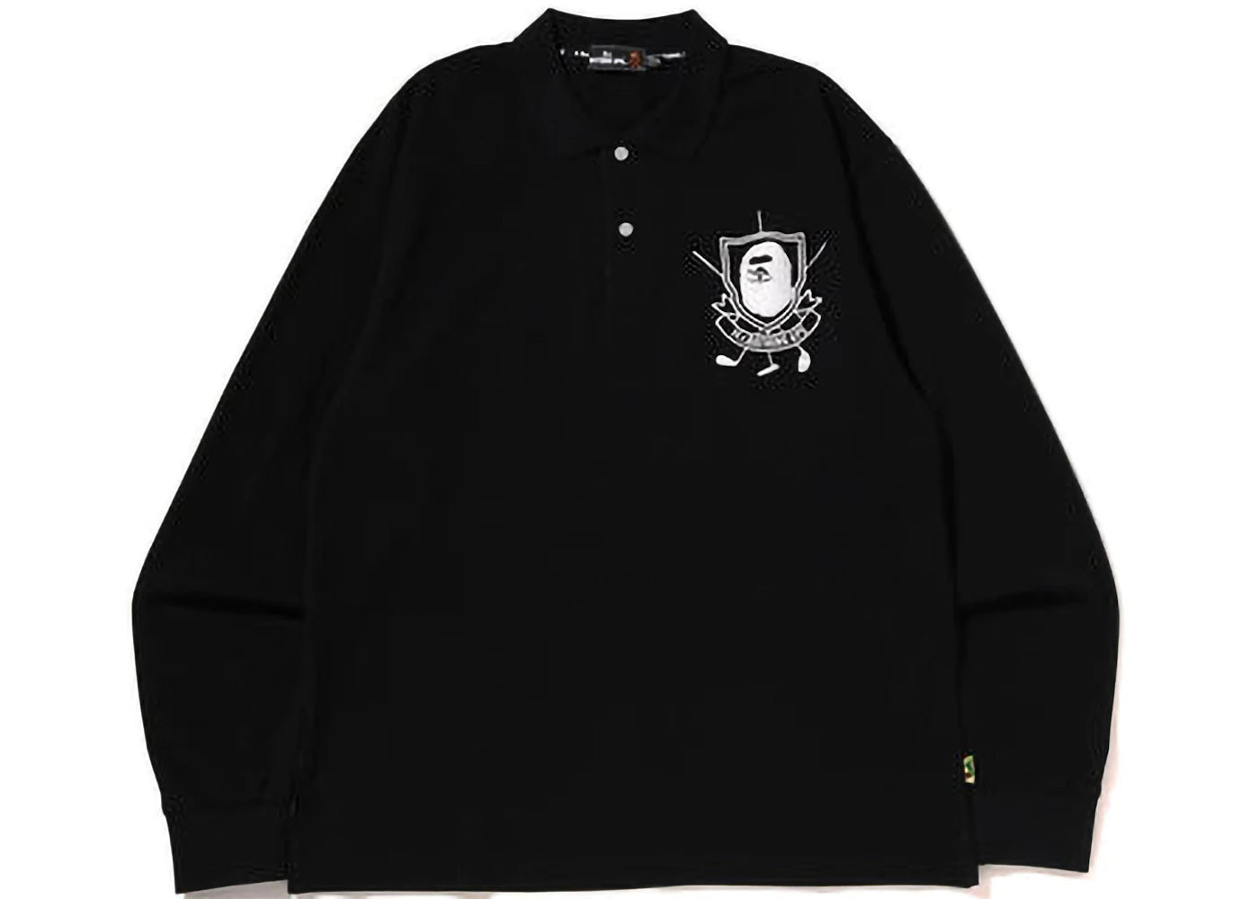 BAPE Mr. Bathing Ape Golf L/S Polo Black