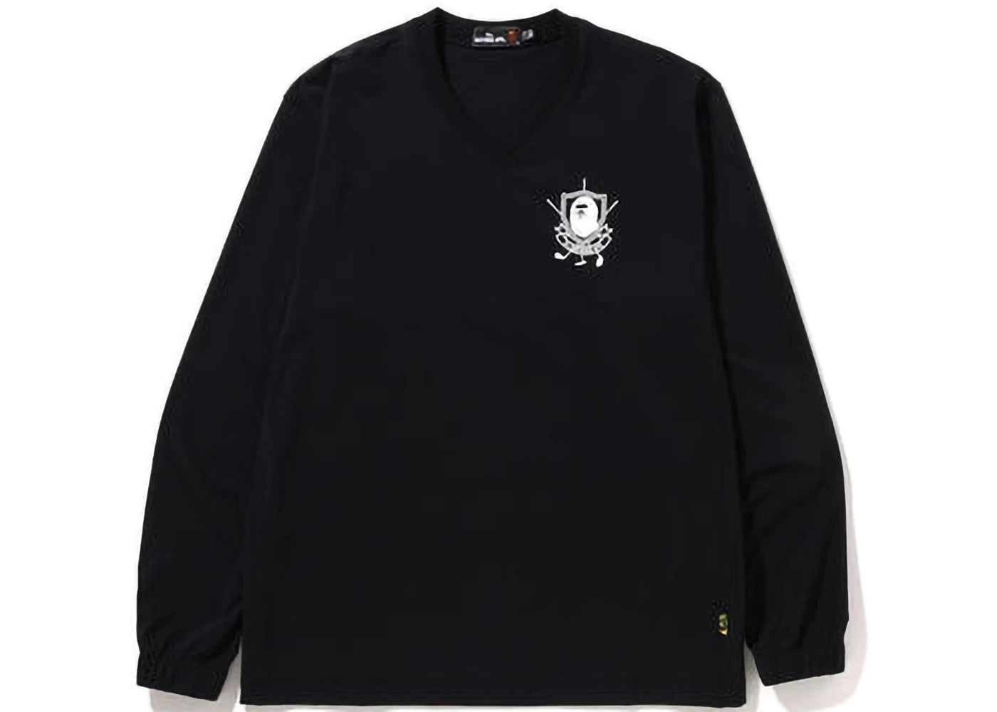 BAPE Mr. Bathing Ape Golf V Neck Pullover Windbreaker Black