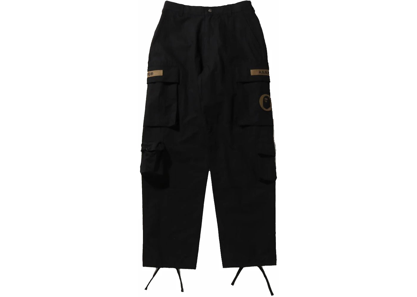 BAPE Multi Pocket Loose Fit Cargo Pants Black
