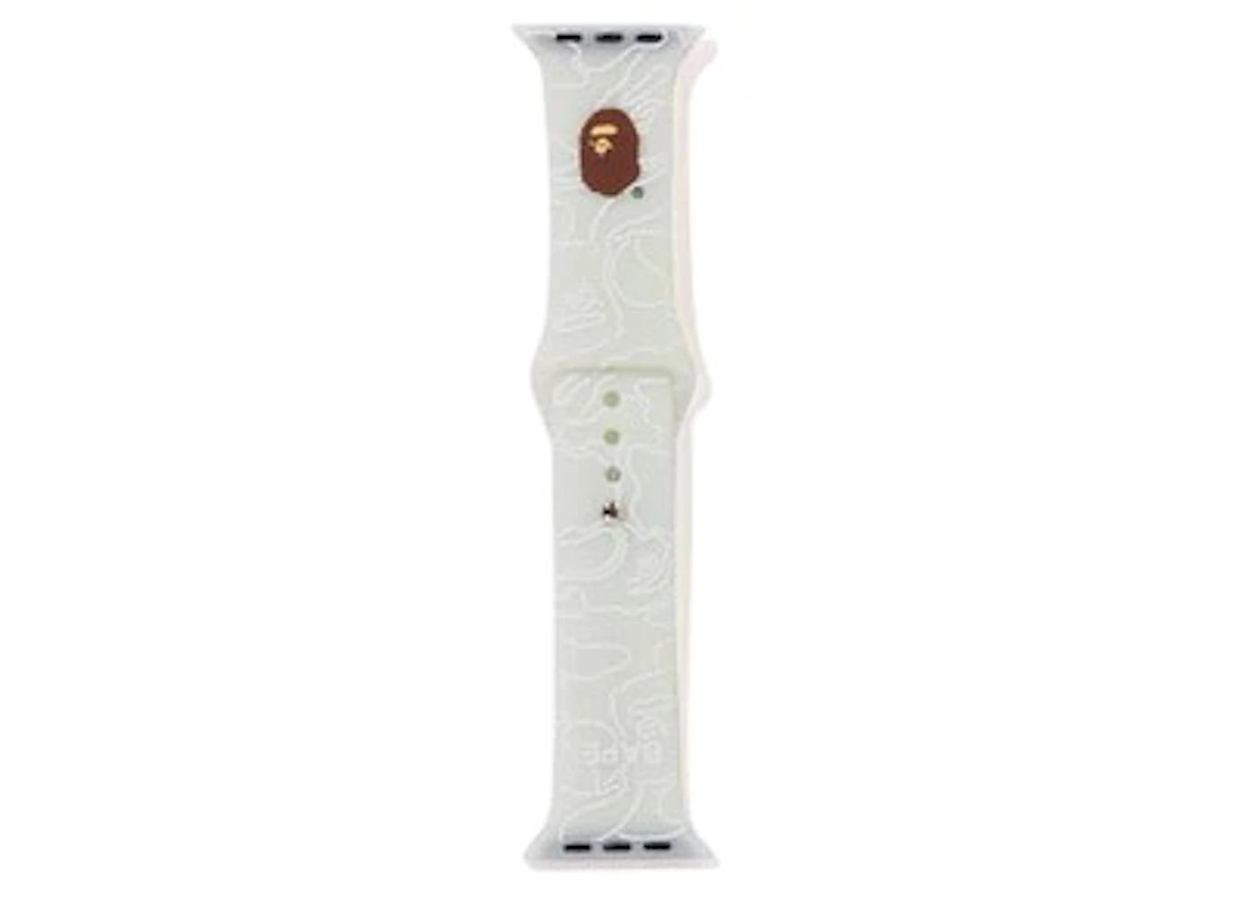 BAPE Neon Camo Watch Band White