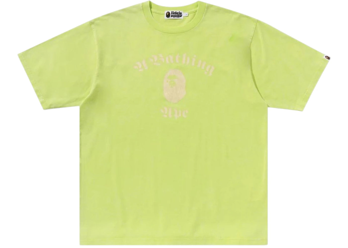 BAPE Overdye Relaxed Fit Tee Yellow