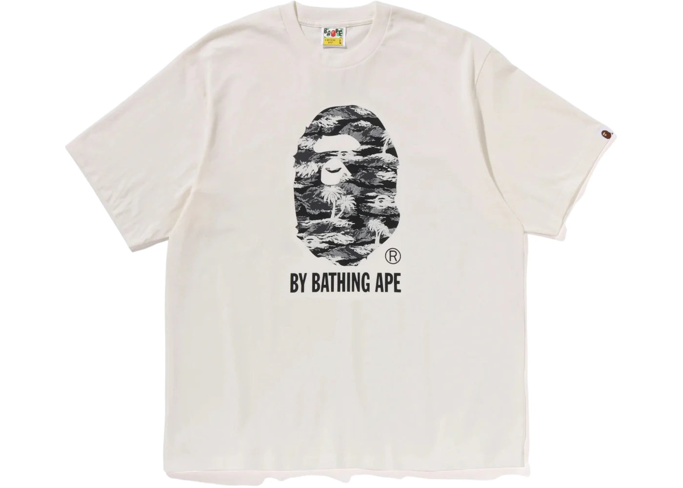 BAPE Palm Tree Camo By Bathing Ape Relaxed Fit Tee Ivory