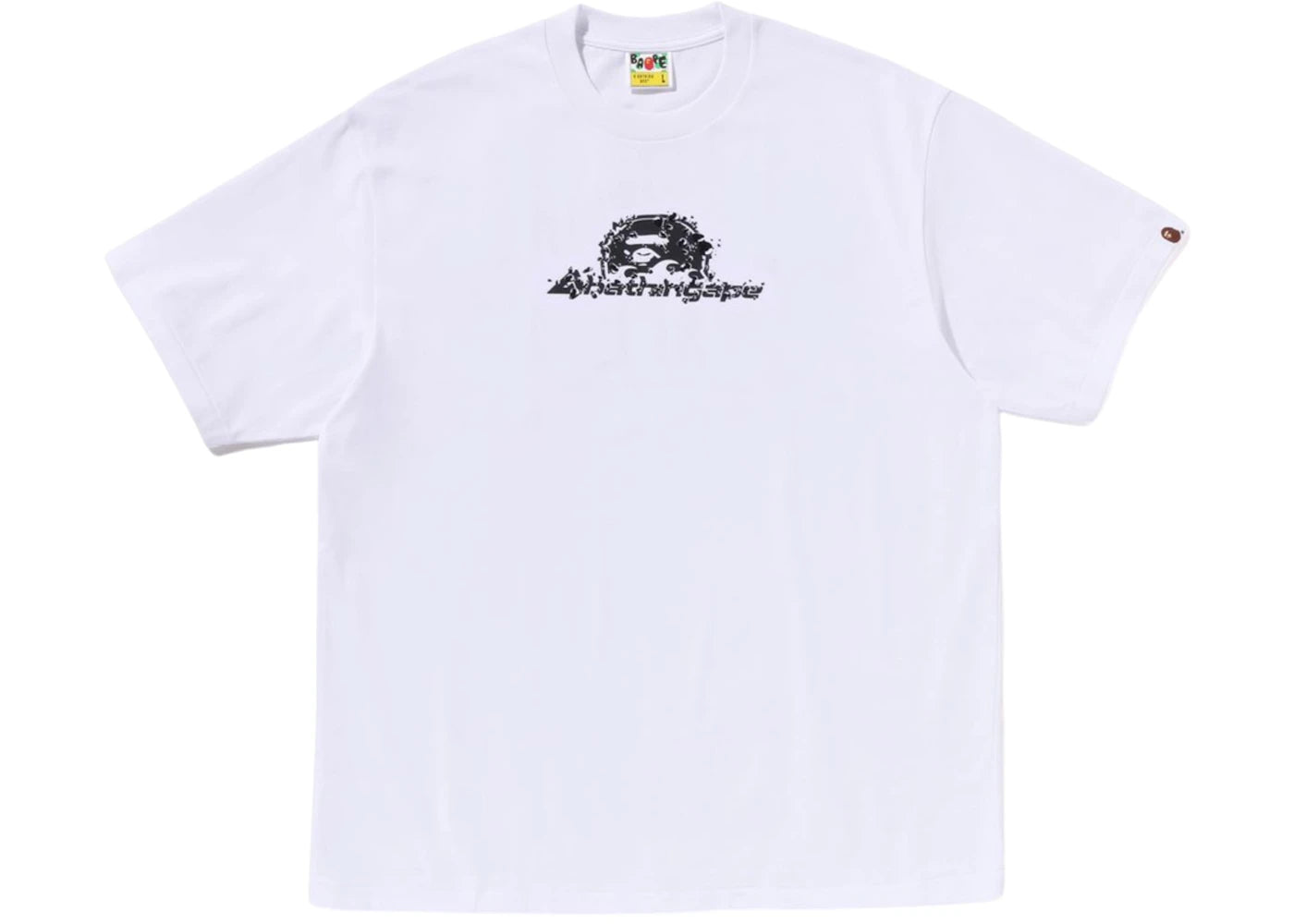 BAPE Raindrop Ape Head Logo Relaxed Fit Tee White