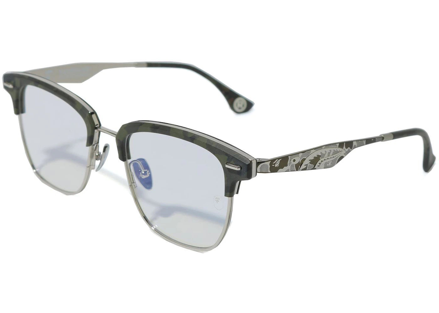 BAPE Shark Optical Flame 2 Sunglasses Silver