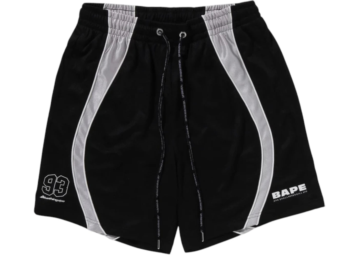 BAPE Solid Camo Jacquard Multilogo Relaxed Fit Sweatshorts Black