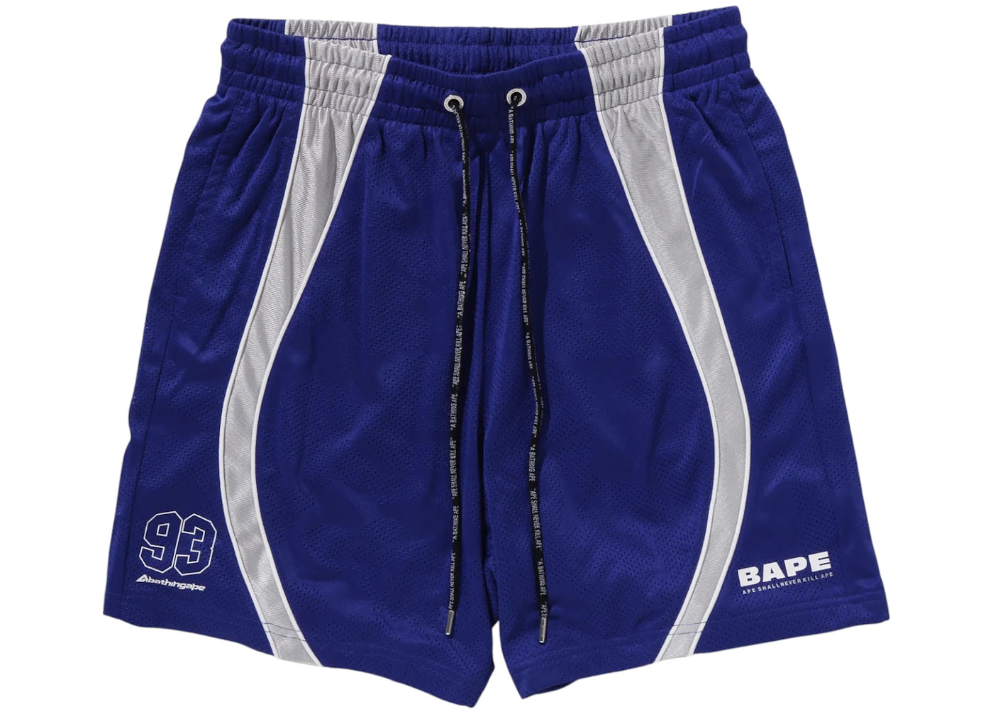 BAPE Solid Camo Jacquard Multilogo Relaxed Fit Sweatshorts Blue