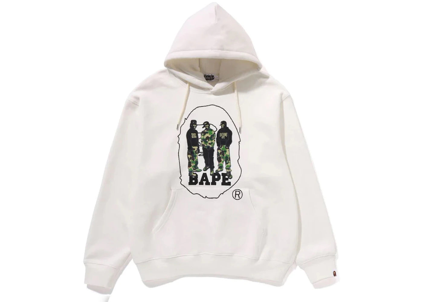 BAPE Sport Graphic Pullover Hoodie Ivory