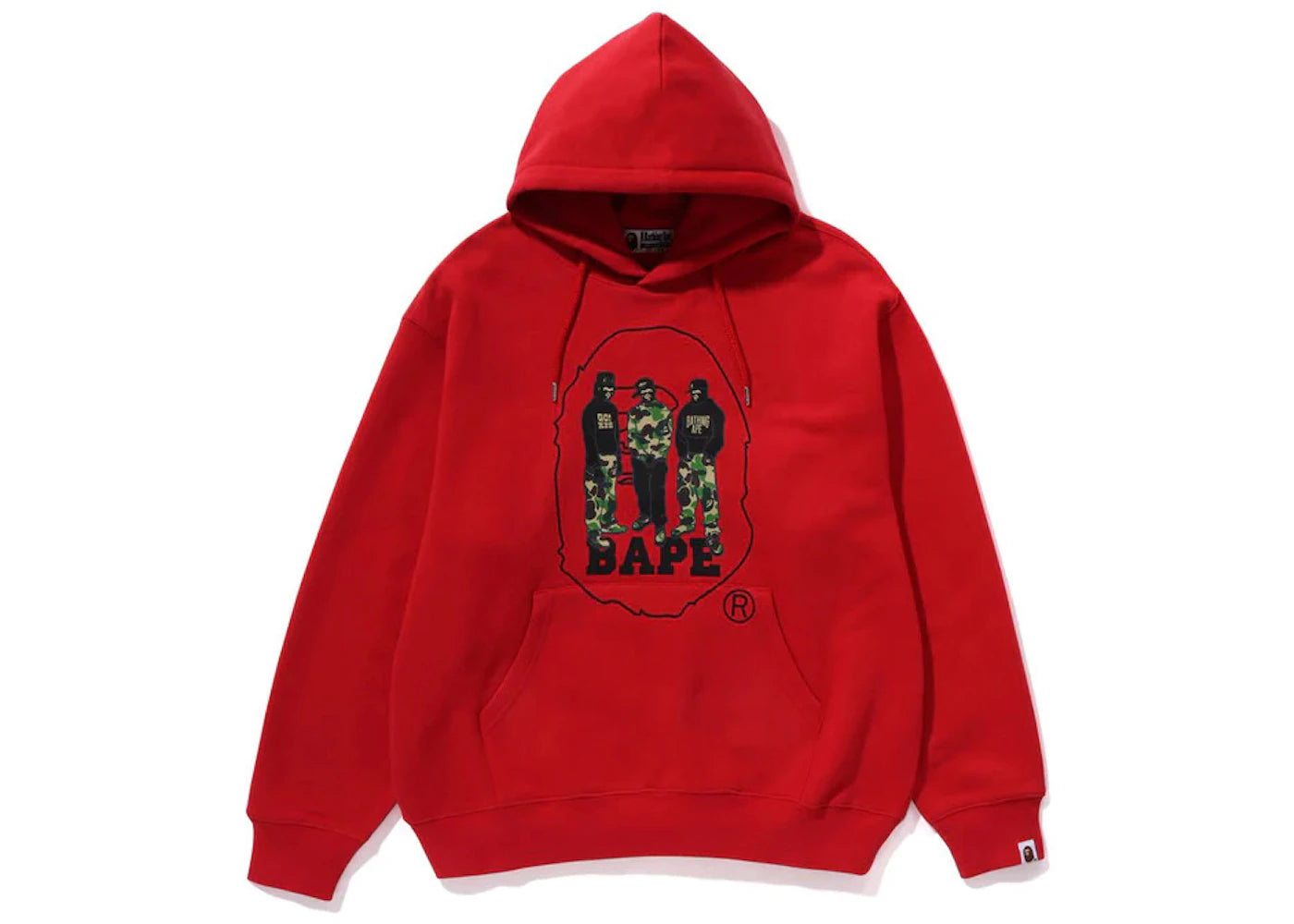 BAPE Sport Graphic Pullover Hoodie Red