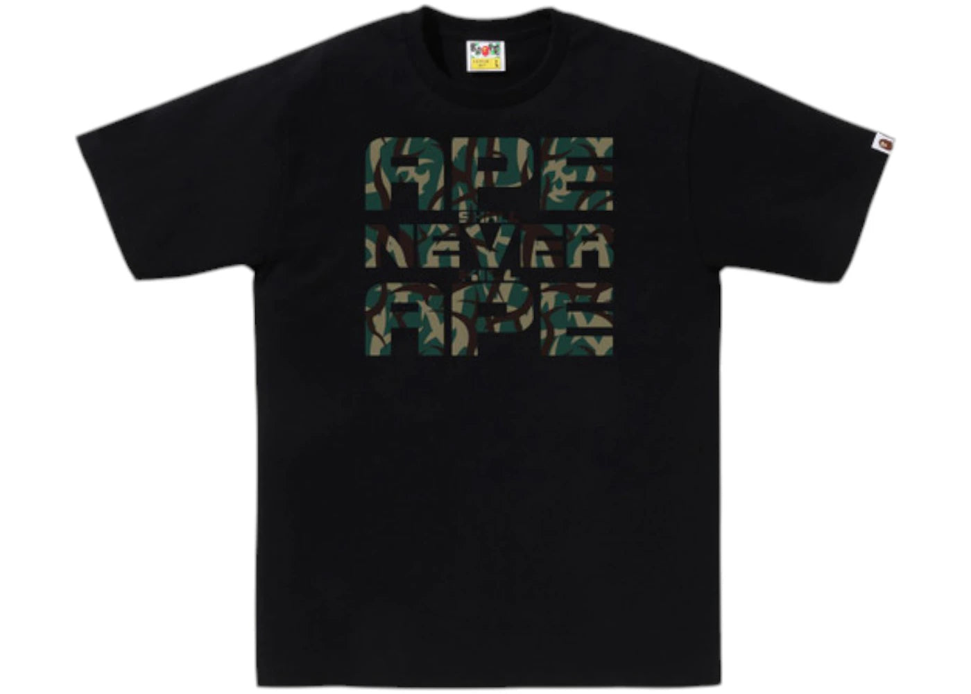 BAPE Trial Camo Asnka Tee Black/Green