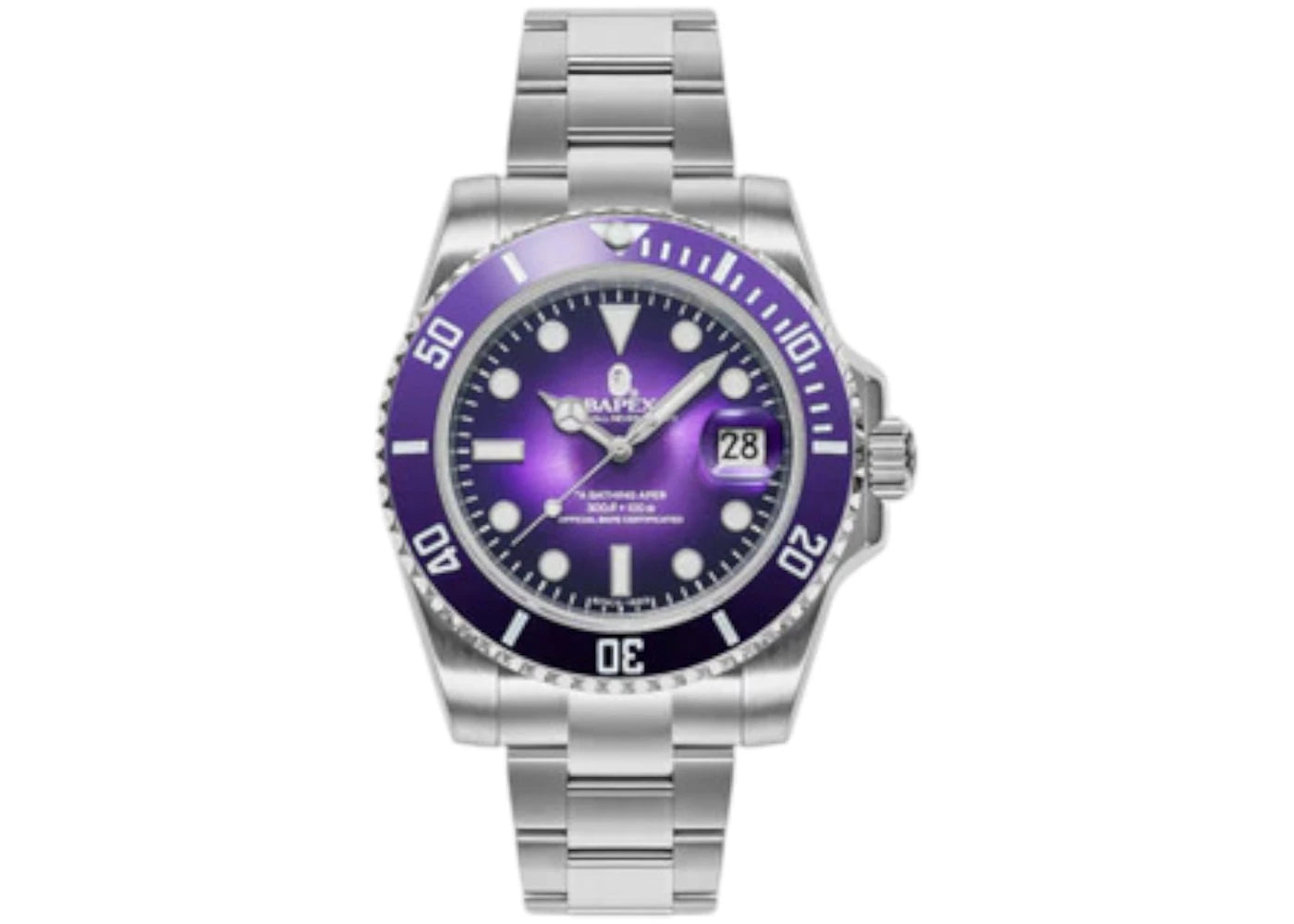 BAPE Type 1 BAPEX Watch Purple