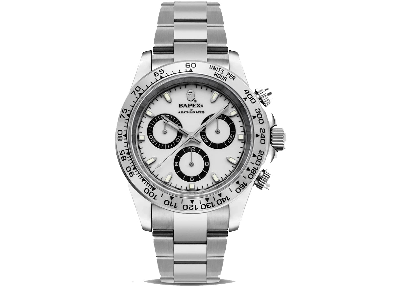 BAPE Type 4 BAPEX Watch Silver/White