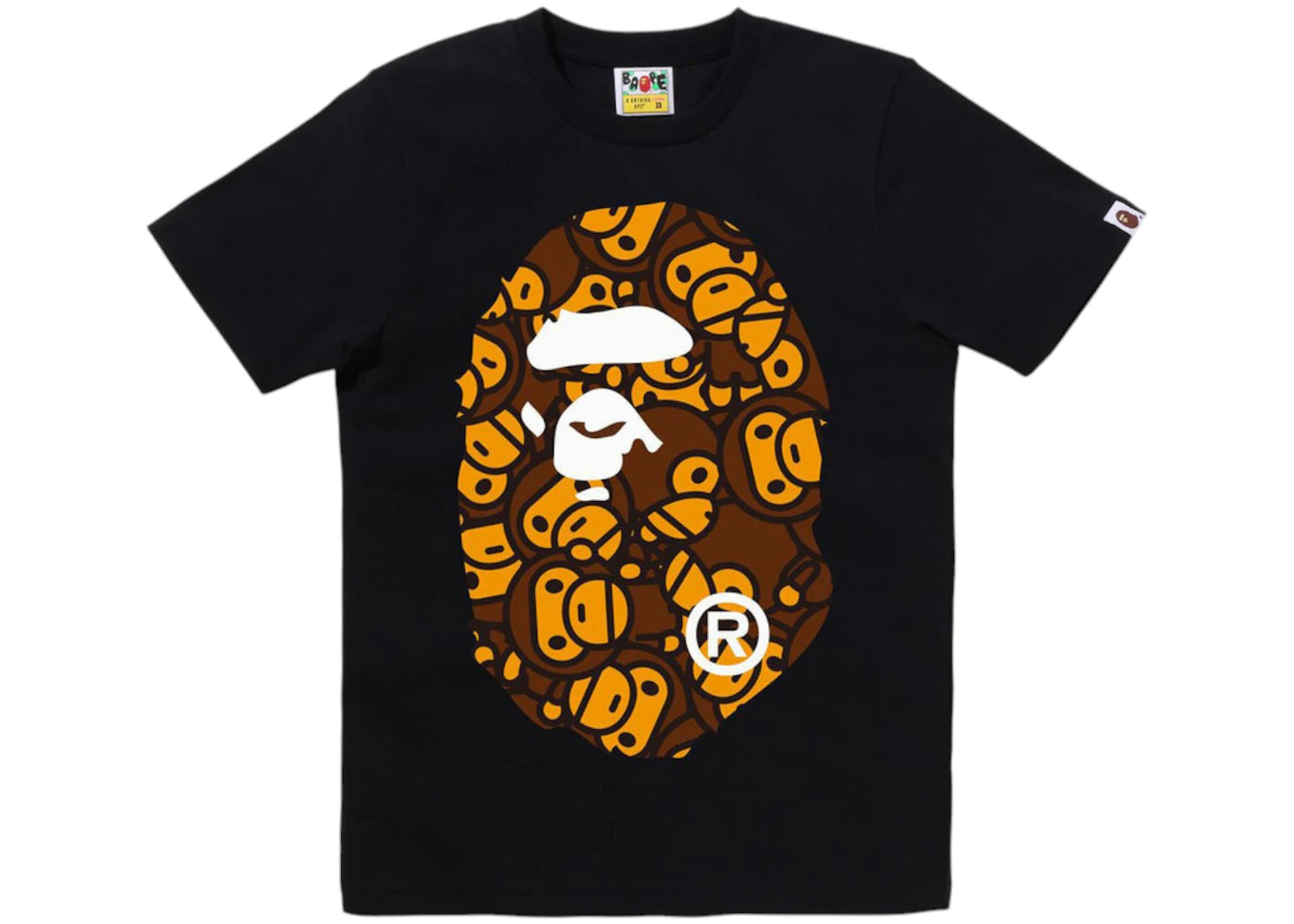 BAPE Women's All Baby Milo Big Ape Head Tee Black